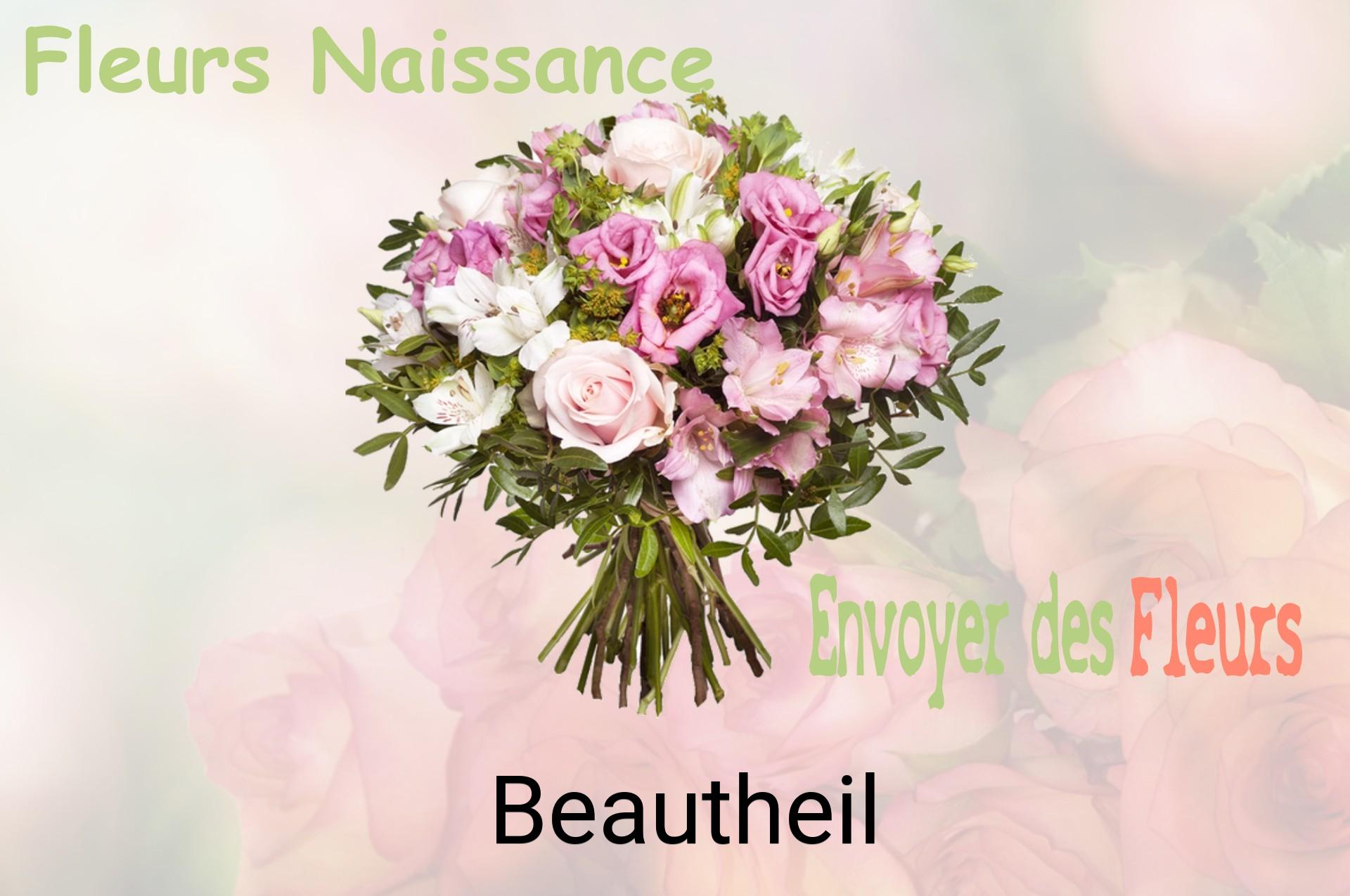 Bouquet de fleurs de naissance livré à Beautheil